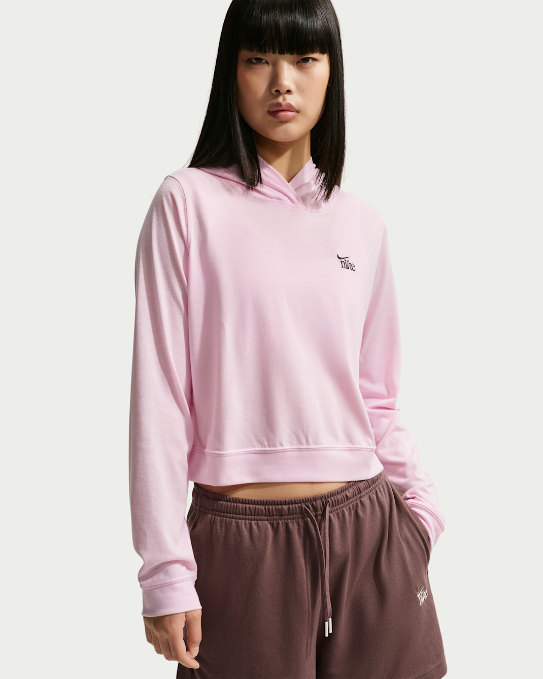 Nike Sportswear Chill Knit Women's Lightweight Hoodie - Pink Foam/Dark Smoke Grey