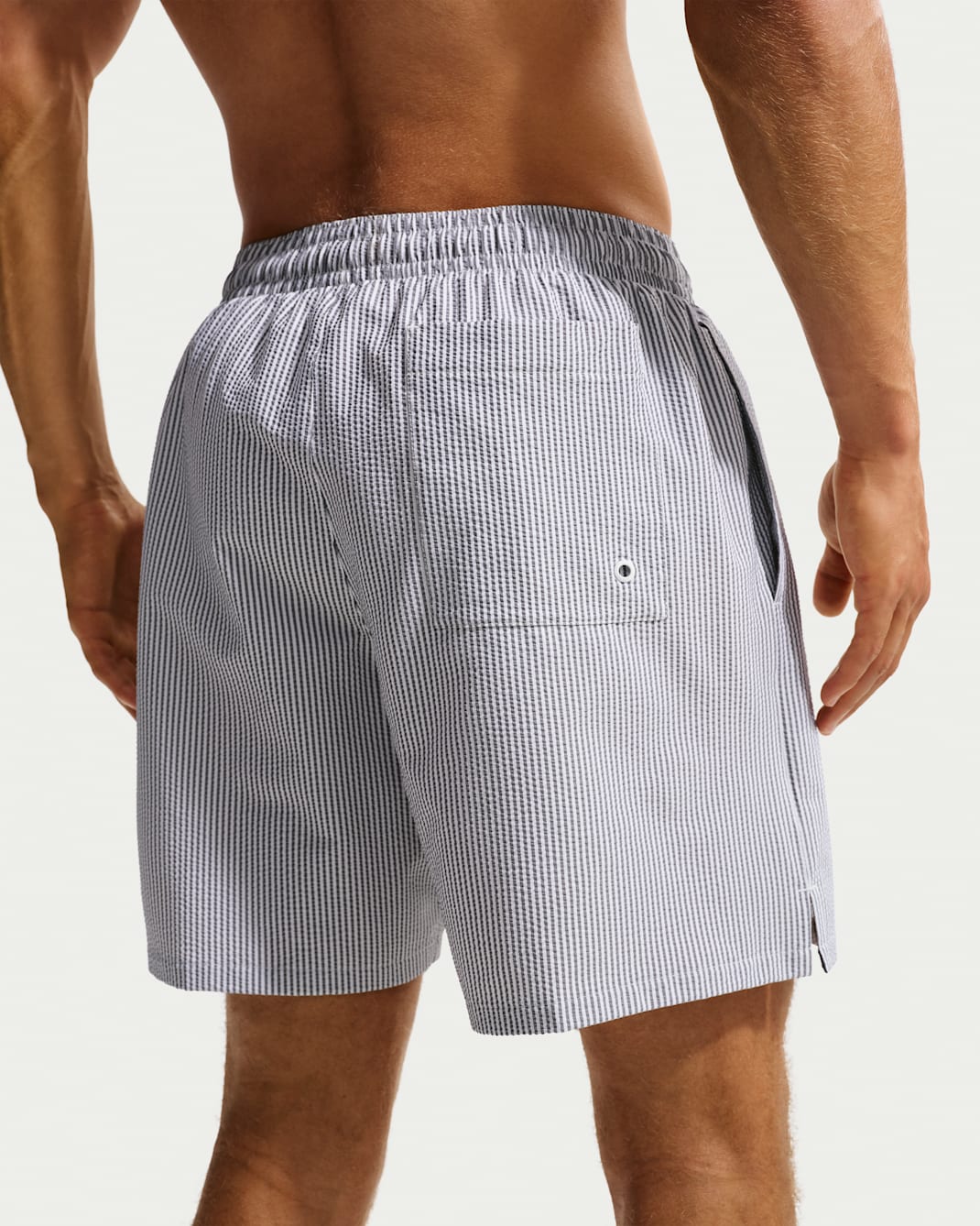 Nike Swim Breaker Men's Ripple Texture 7" Brief-Lined Volley Short - Black