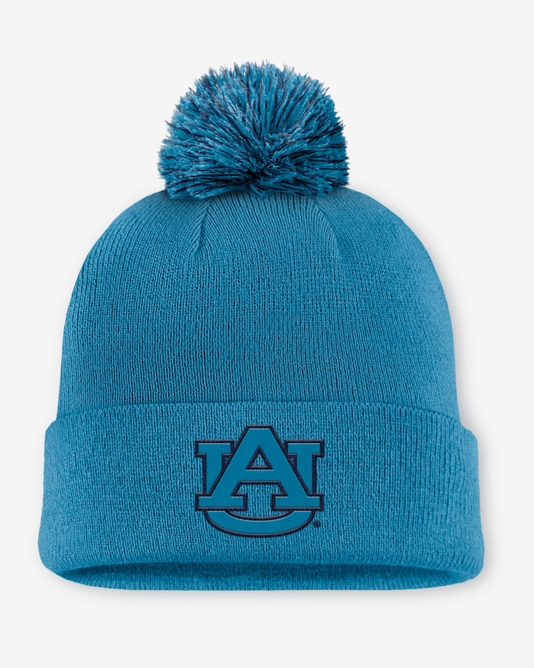 Auburn Primetime Campus Toned Men's Nike College Cuffed Pom Beanie - Blue
