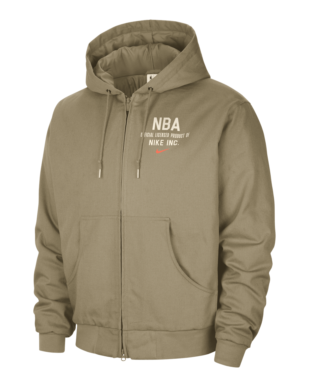Team 31 Men's Nike NBA Jacket - Neutral Olive/Hyper Crimson/Antique Brass/Hyper Crimson