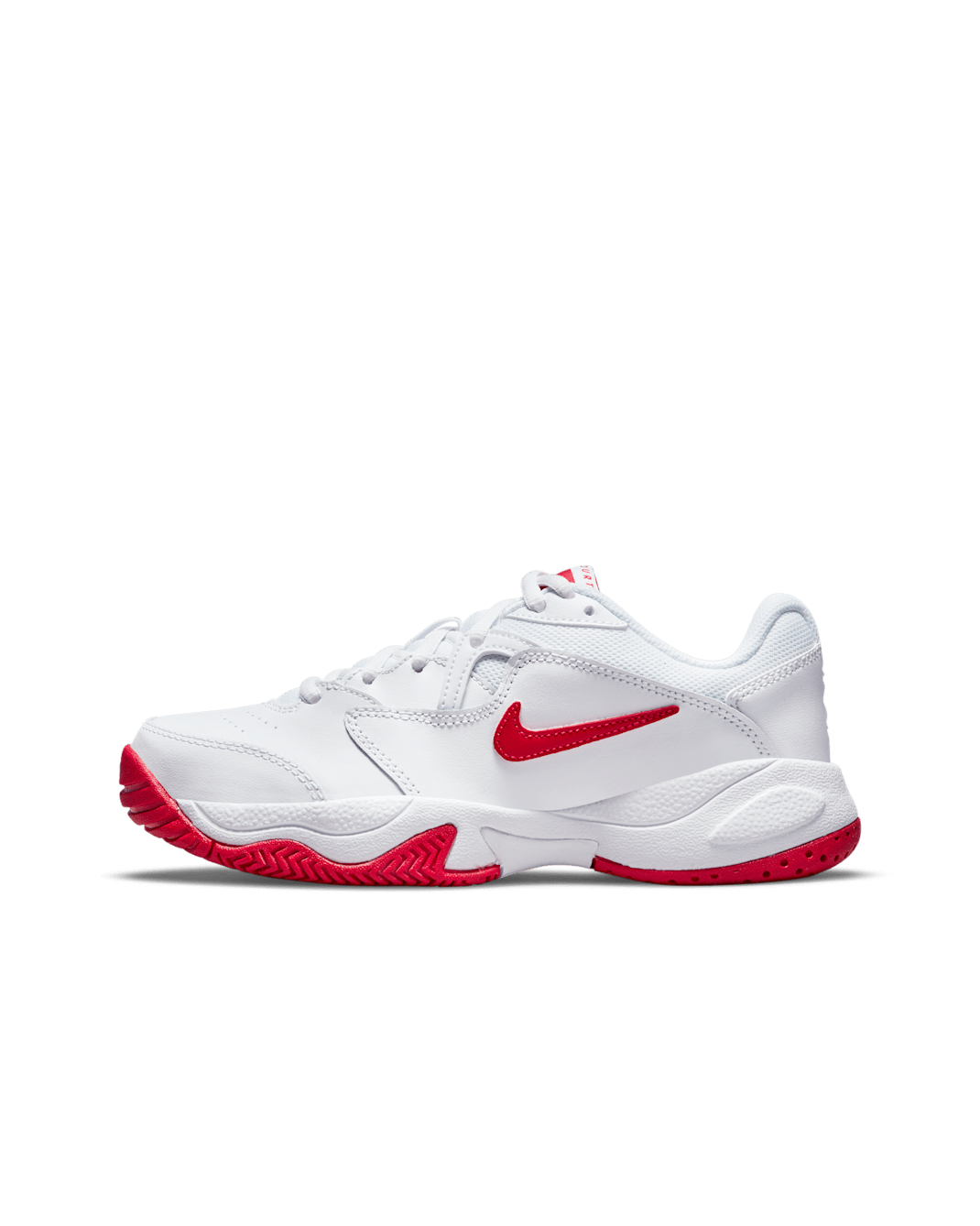 NikeCourt Jr. Lite 2 tennissko til store barn - Hvit/University Red