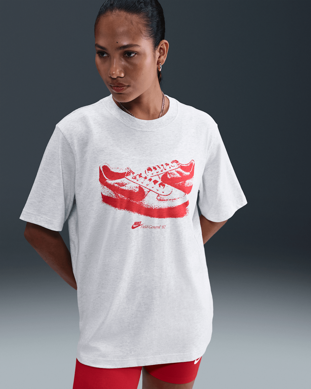 Playera de ajuste holgado Nike Sportswear para mujer - Abedul jaspeado