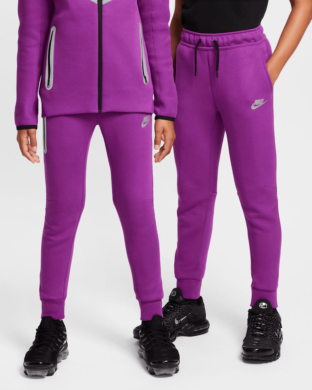 Nike Sportswear Tech Fleece Big Kids' Reflective Joggers - Bold Berry