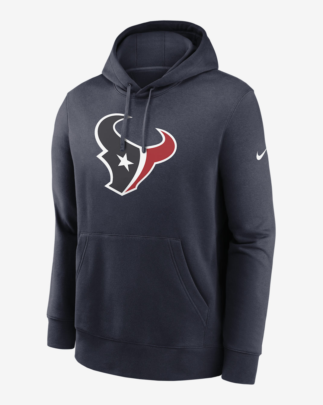 Sudadera con gorro sin cierre Nike de la NFL para hombre Houston Texans Rewind Club Logo - Negro