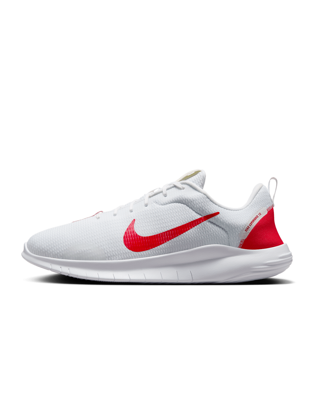 Nike Flex Experience Run 12 Men's Road Running Shoes - White/White/University Red