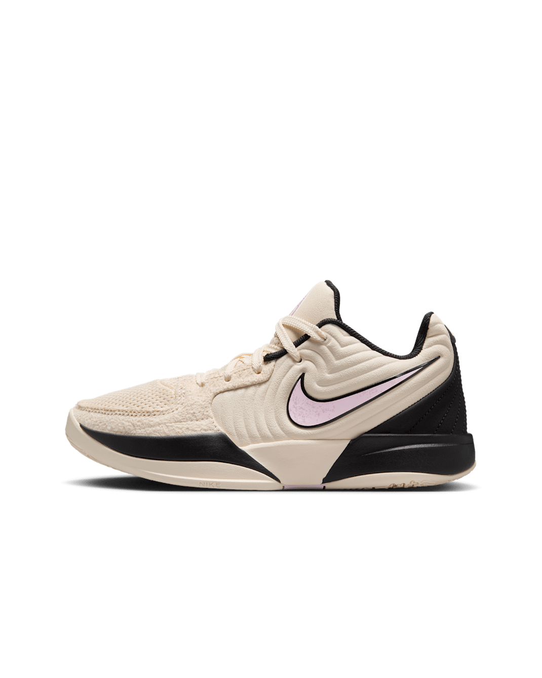 Ja 2 Older Kids' Basketball Shoes - Coconut Milk/Black/Apricot Agate/Pink Foam