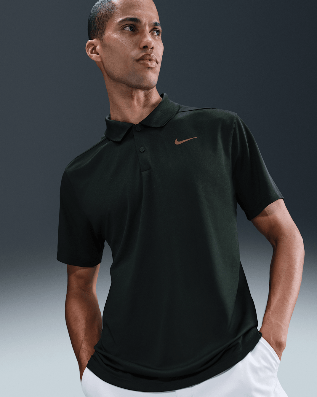 Polo de golf Nike Dri-FIT Victory pour Homme - Night Forest/Olive Flak