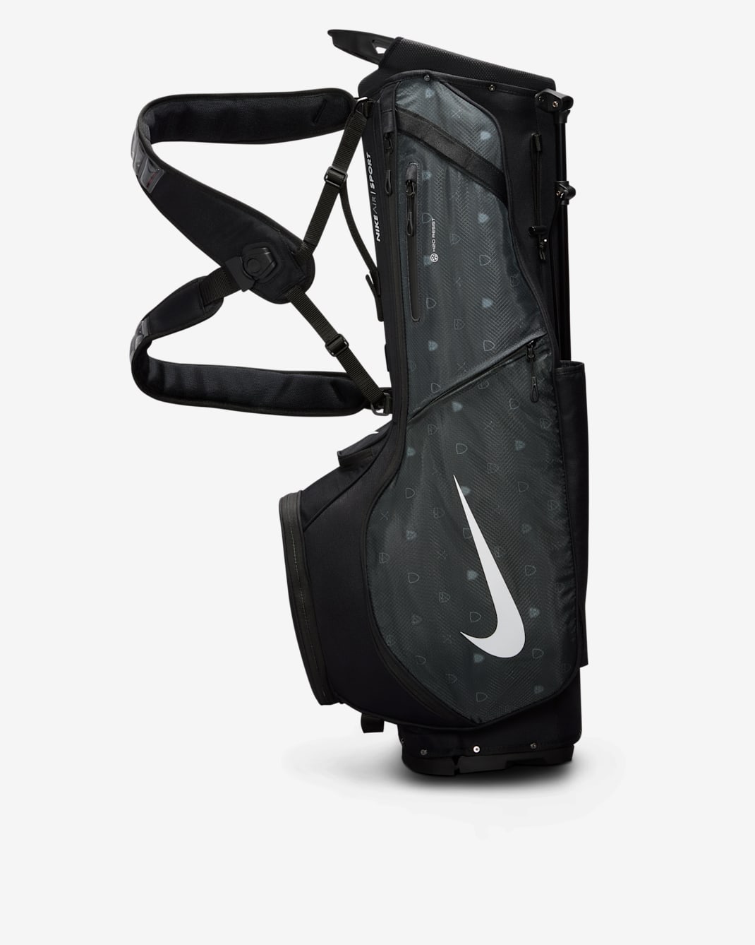 Nike Air Sport 2 Golf Bag - Black/Iron Grey/White