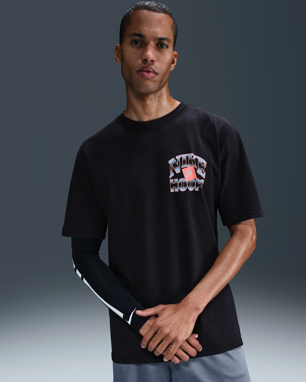 Nike Men's Max90 Basketball T-Shirt - Black