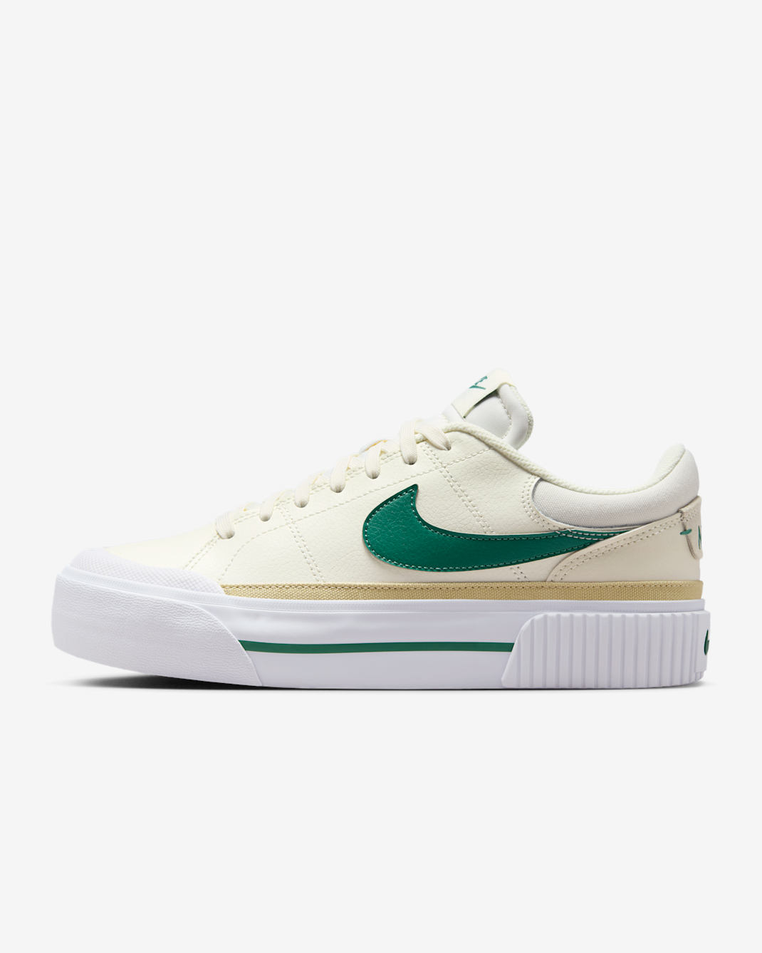 Nike Court Legacy Lift Women's Shoes - Sail/White/Team Gold/Evergreen Aura