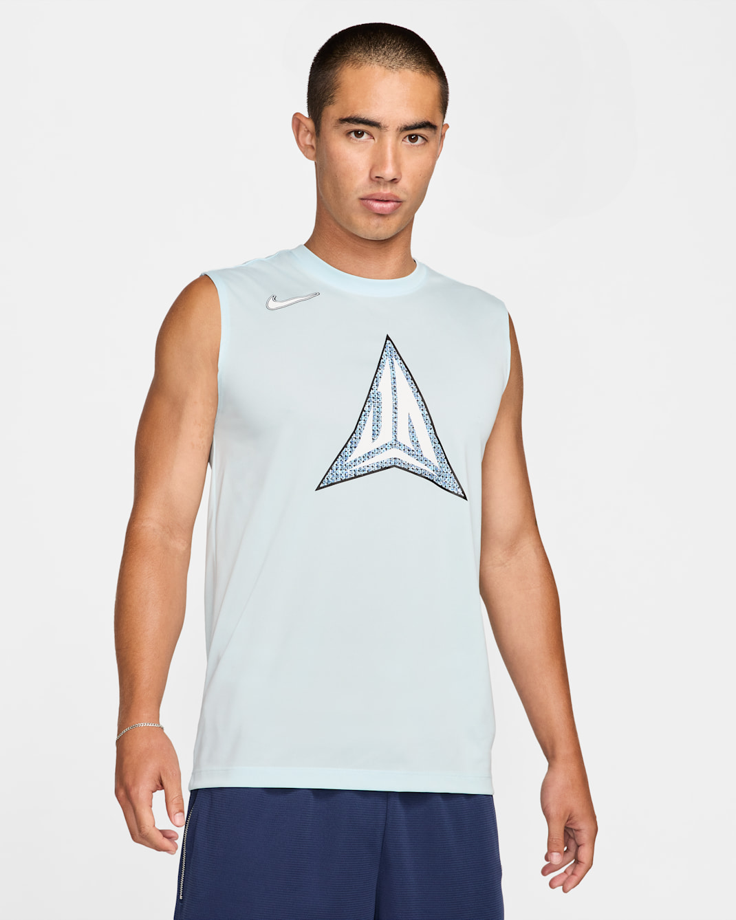 JA Men's Dri-FIT Sleeveless Basketball T-Shirt - Glacier Blue