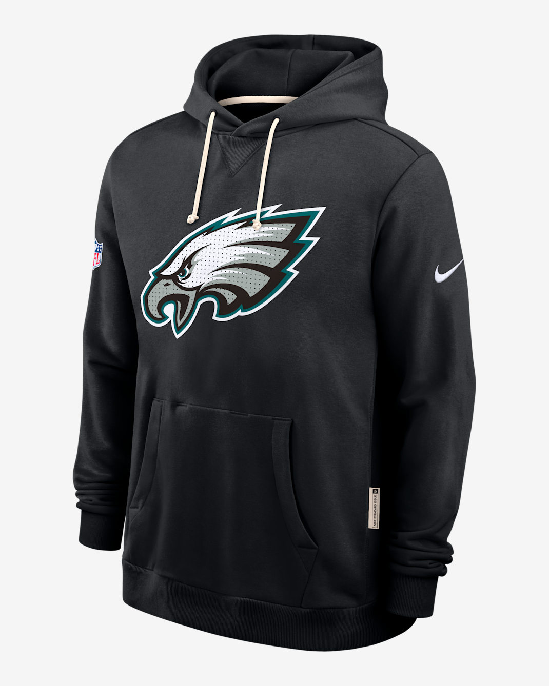 Sudadera con gorro sin cierre Nike Dri-FIT de la NFL para hombre Philadelphia Eagles Initial Home Sideline - Negro