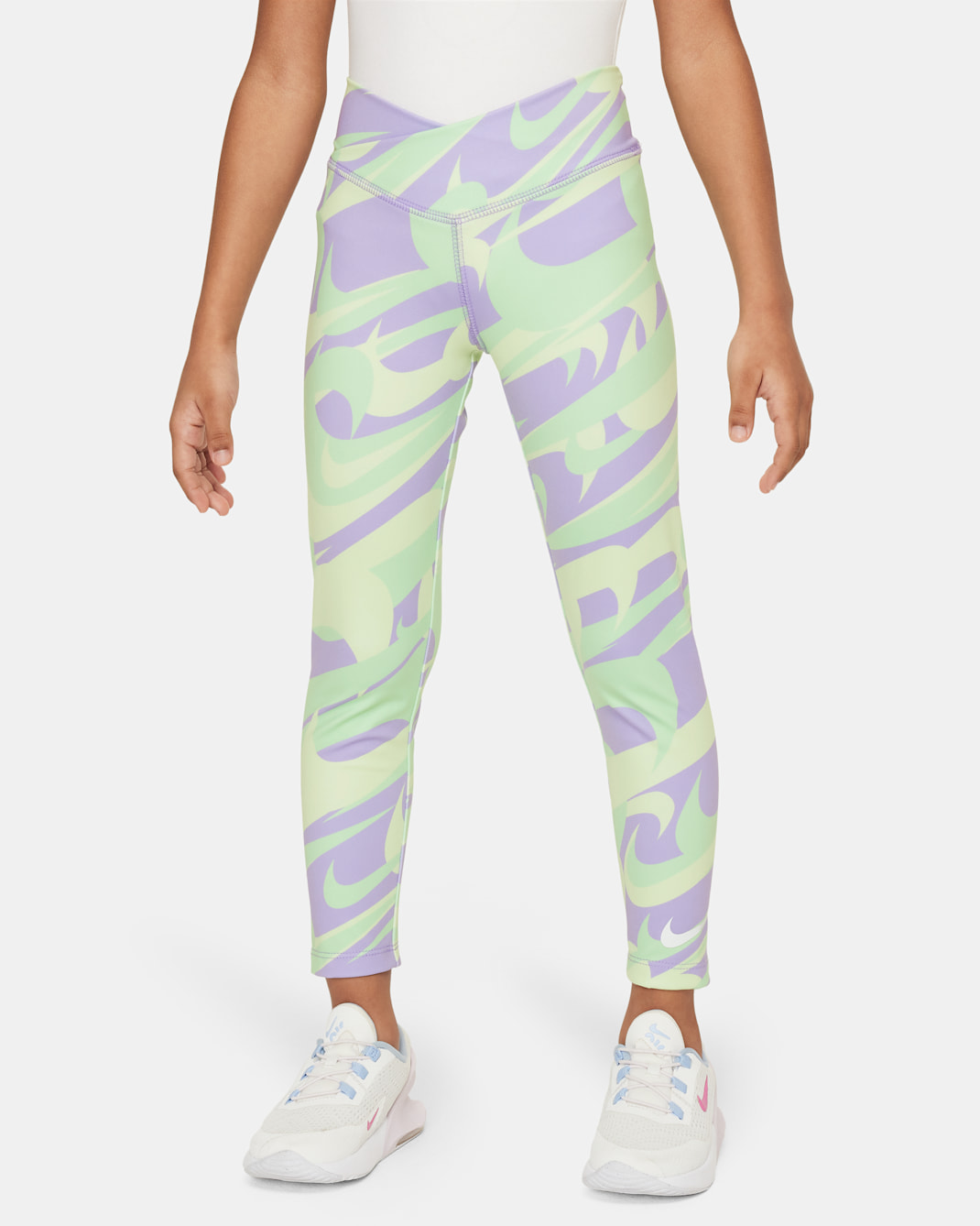 Nike Dri-FIT Prep in Your Step Younger Kids' Leggings - Hydrangeas