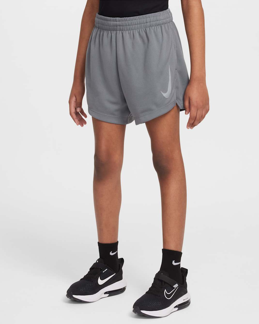 Nike Multi Big Kids' (Boys') Dri-FIT Split Shorts - Smoke Grey/Black