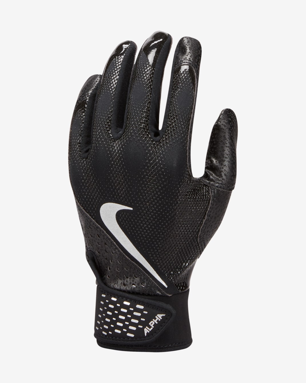 Nike Alpha Kids' Batting Gloves (1 Pair) - Black