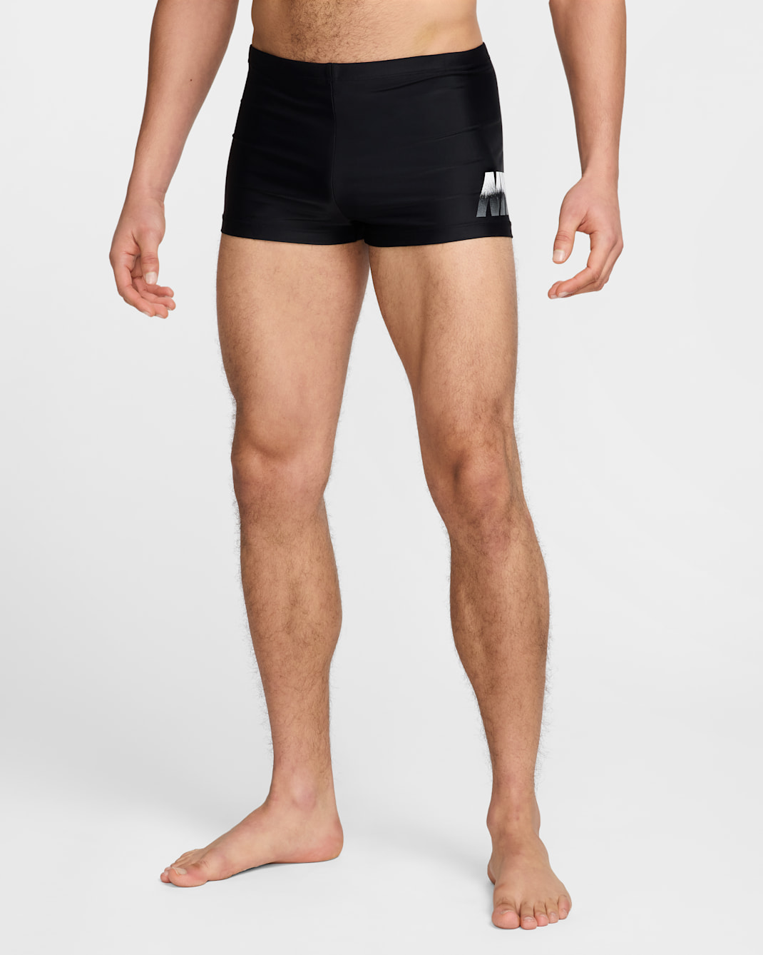 Traje de baño tipo bóxer para hombre Nike Swim - Negro/Gris oscuro/Blanco