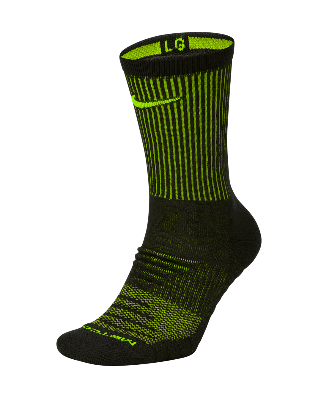 Nike Everyday Cushioned Metcon Training Crew-sokker - Svart/Volt