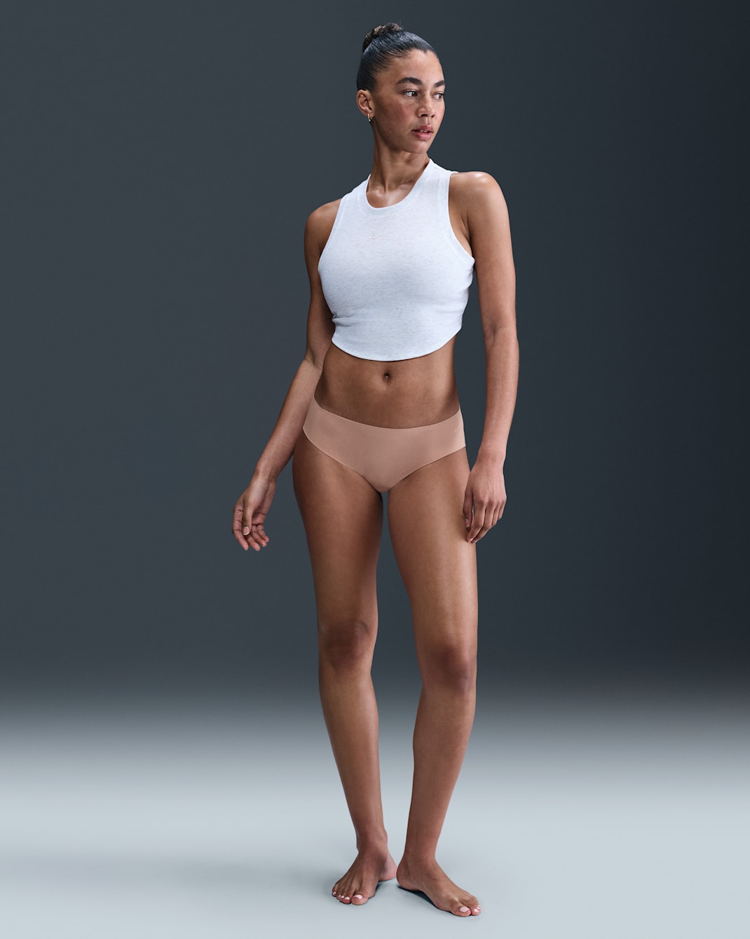 Nike Leak Protection: Period Women's Brief Underwear - Desert Dust/White