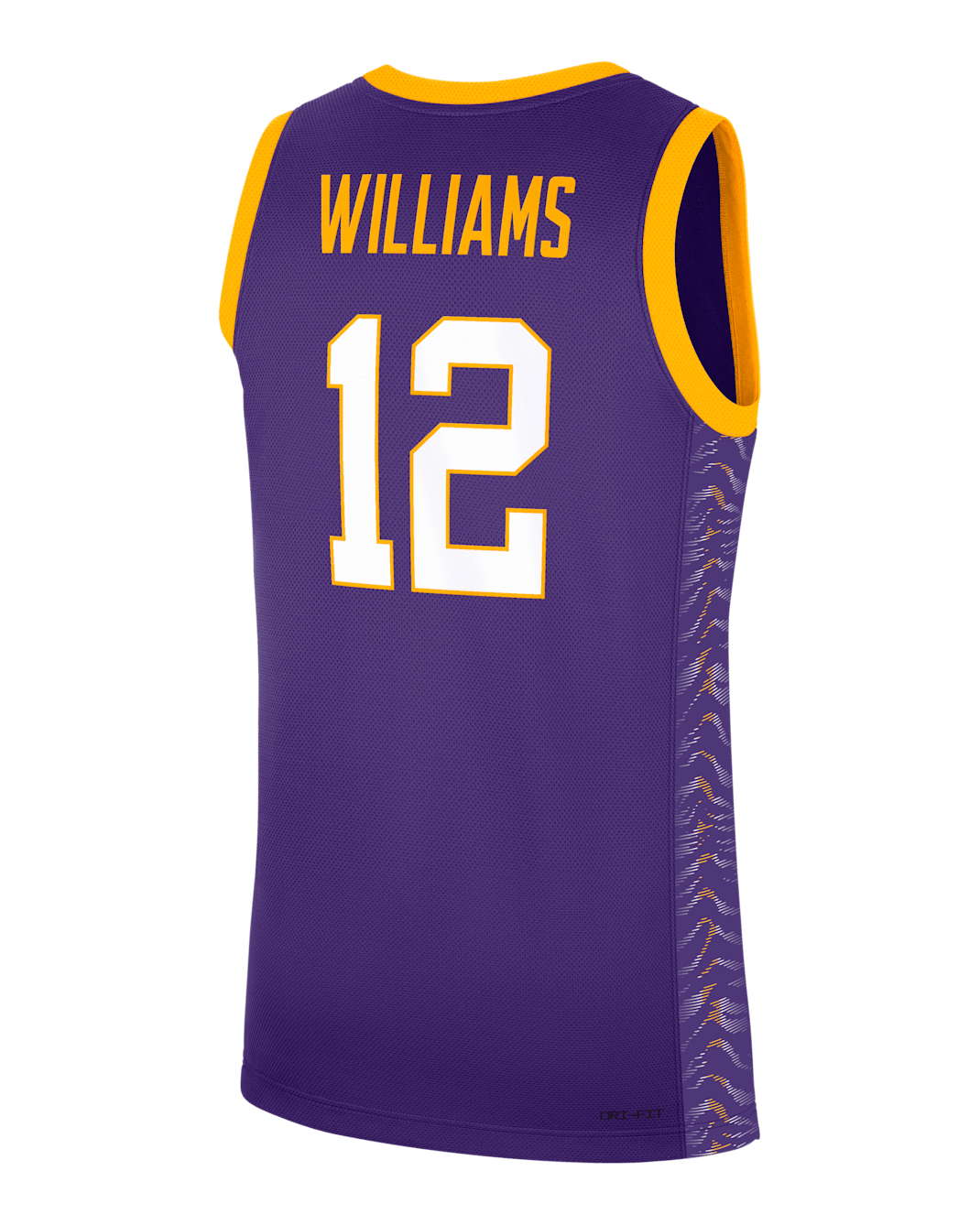 Jersey de básquetbol universitario Nike para hombre Mikaylah Williams LSU Tigers Replica - Morado