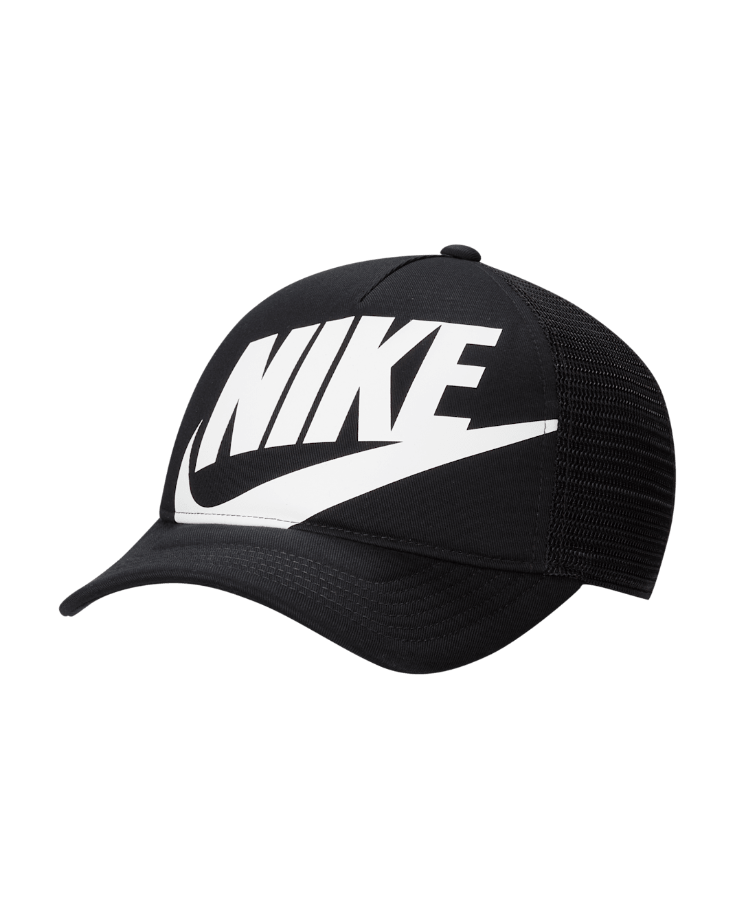 Nike Rise 兒童硬頂嘻哈帽 - 黑色/黑色/白色