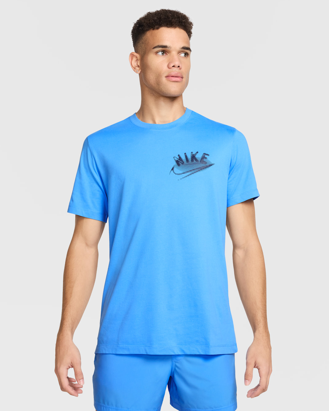 Playera de fitness Nike Dri-FIT para hombre - Azul universitario