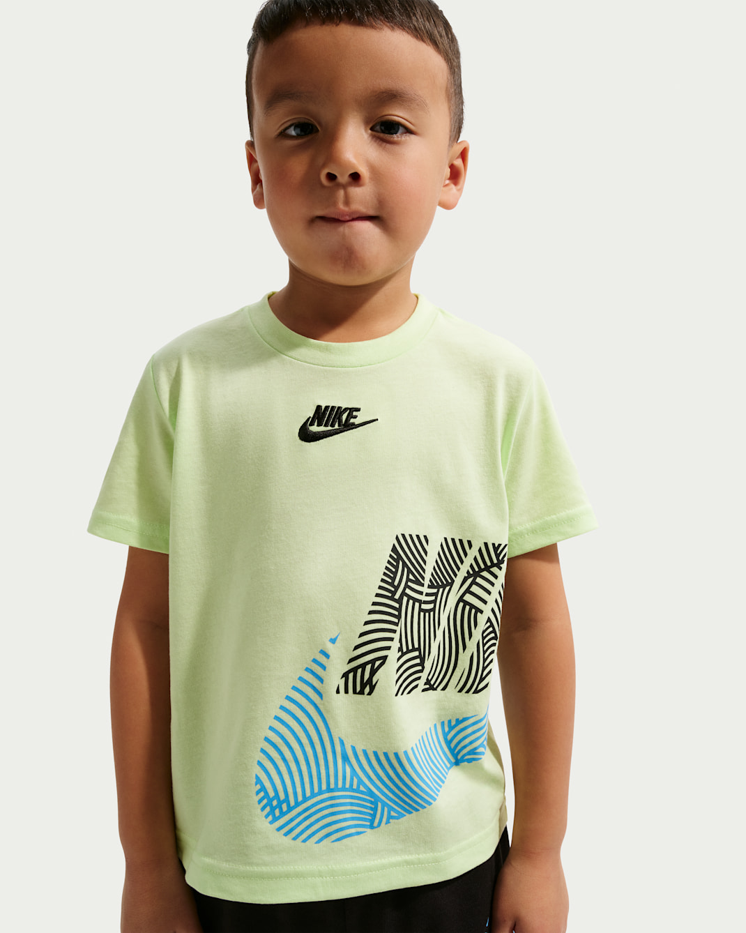 Playera oversized infantil Nike In The Zone - Lima líquida claro