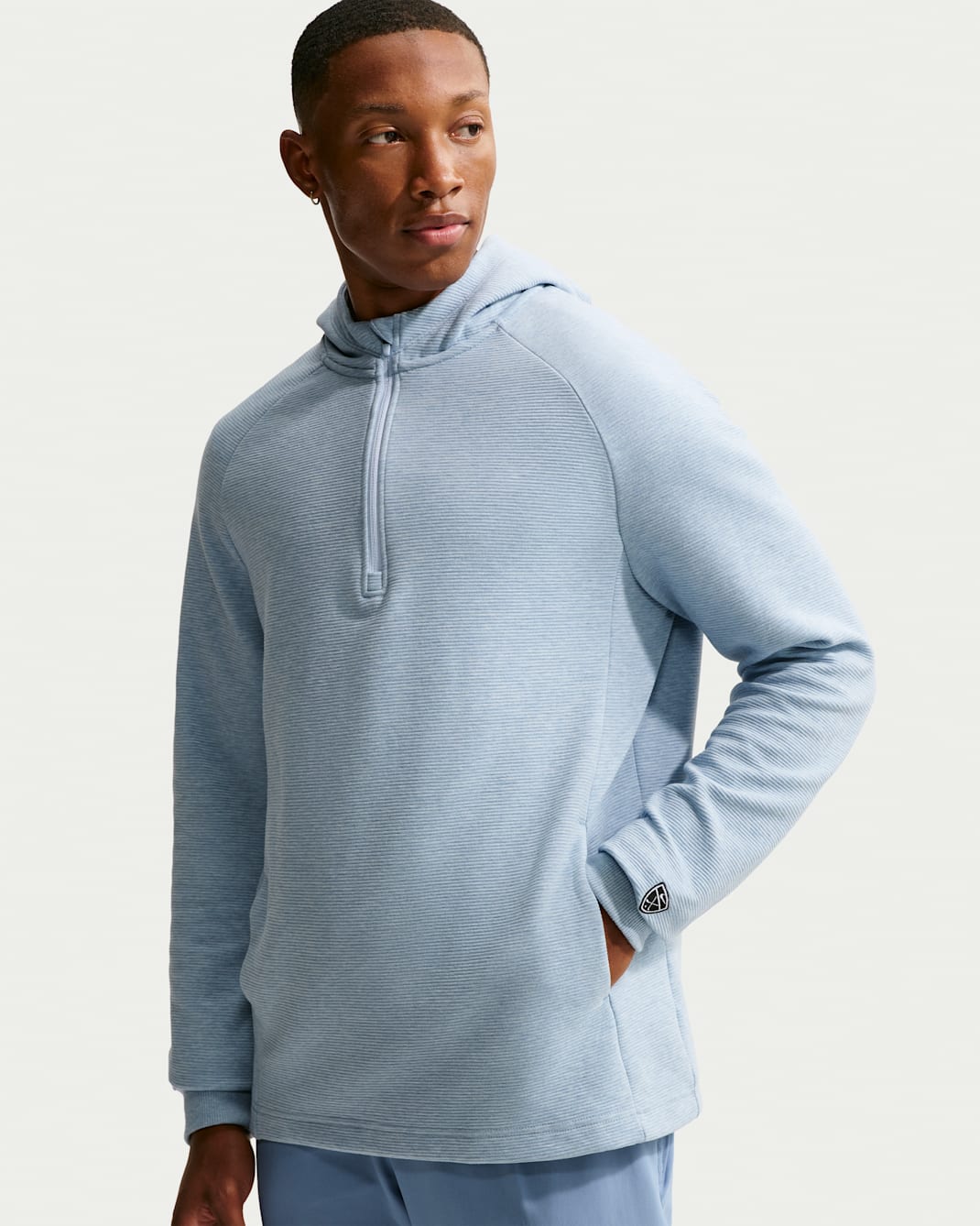 Sudadera con gorro Therma-FIT para hombre Nike Par - Azul de trabajo/Blanco/Azul hidrógeno/Negro