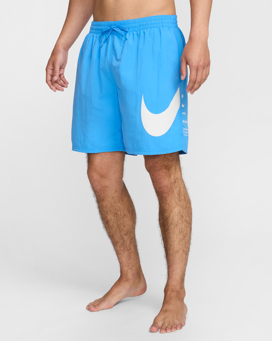 Shorts de vóleibol de 18 cm con forro completo para hombre Nike Swim Breaker - Azul universitario/Blanco/Blanco