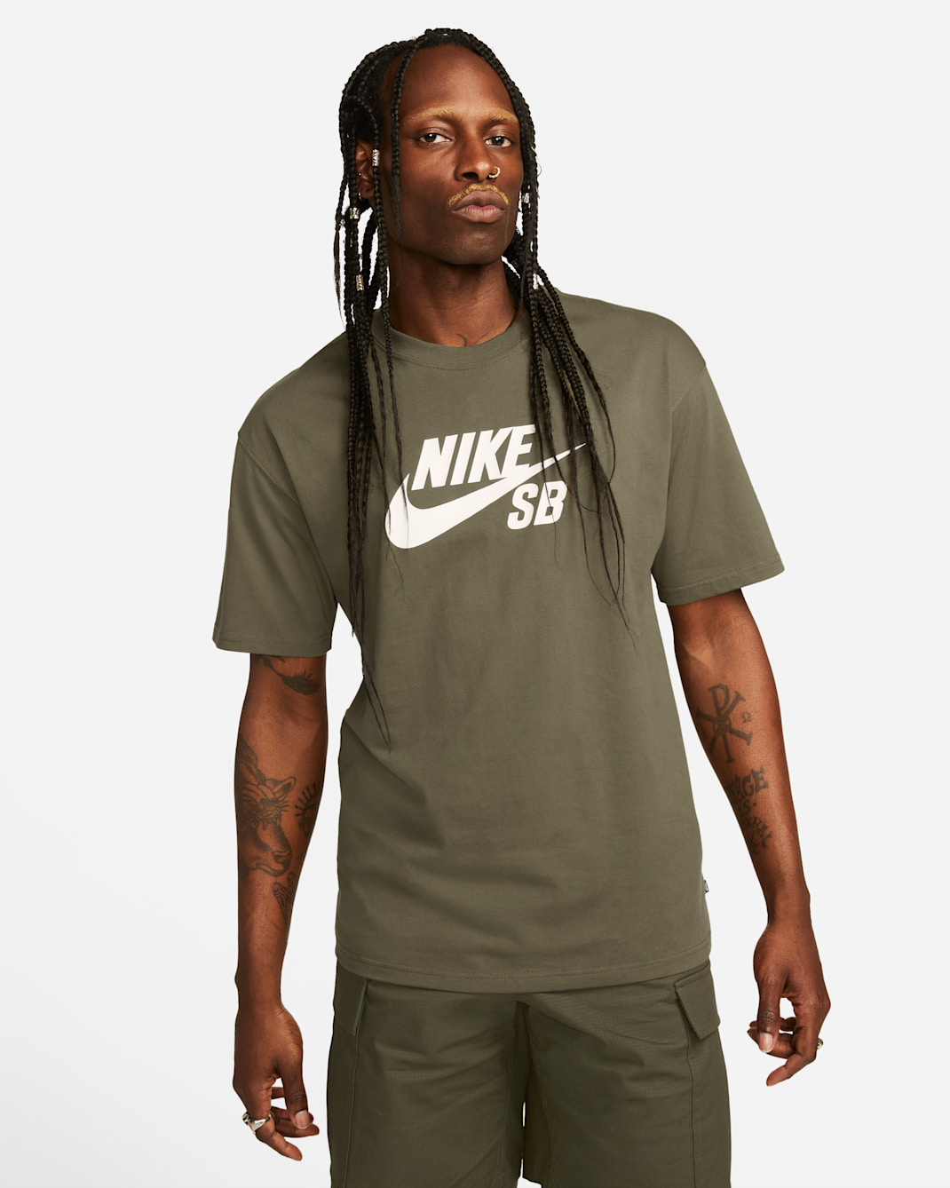 Nike SB 標誌滑板 T 恤 - Medium Olive