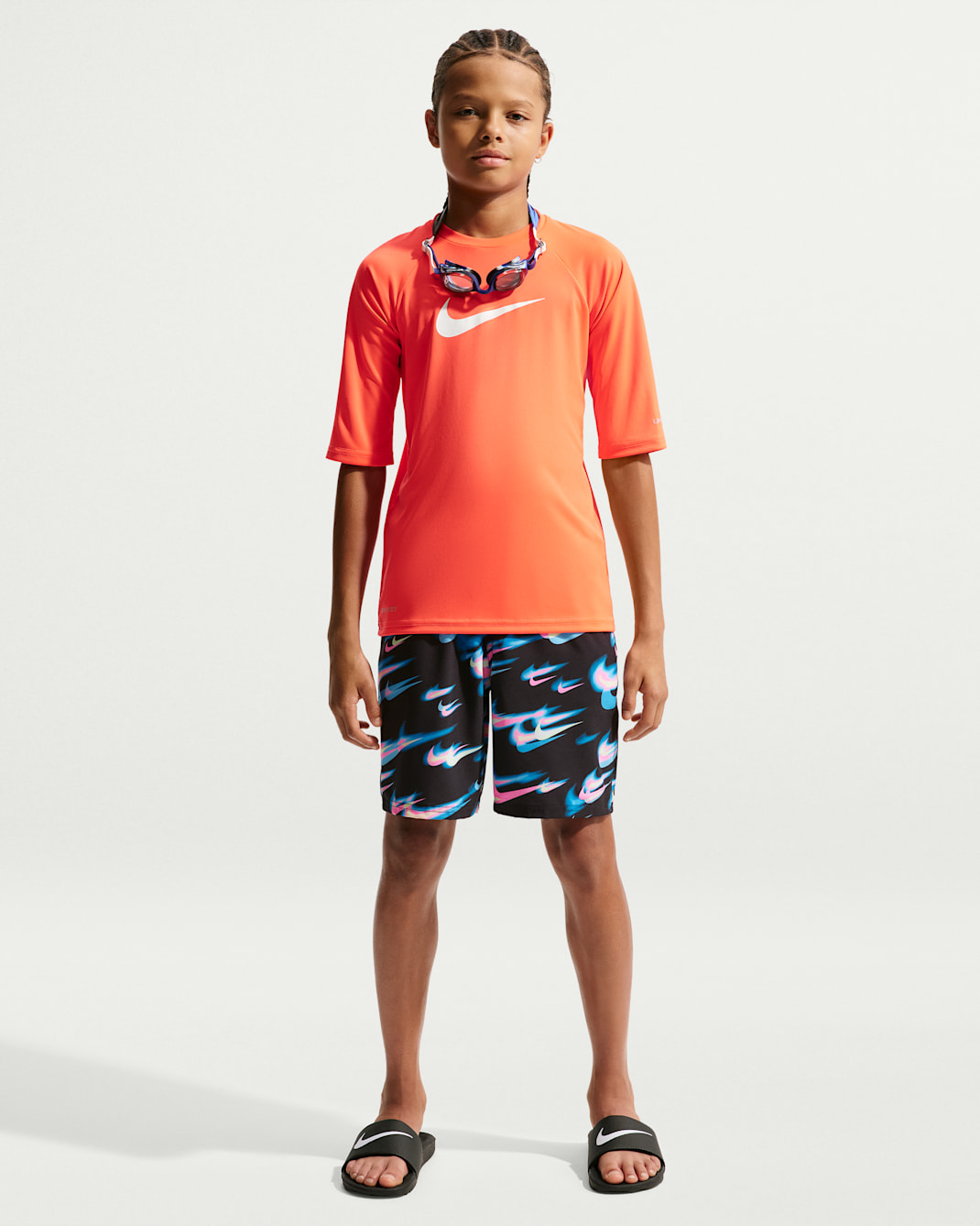 Nike Swim Breaker Big Kids' (Boys') 7" Boxer Volley Short - Black