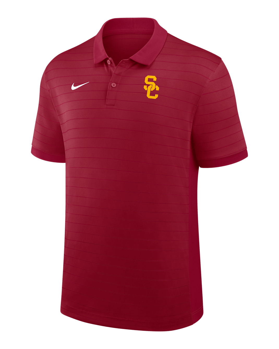 USC Sideline Victory Stripe Men's Nike Dri-FIT College Polo - Cardinal Red