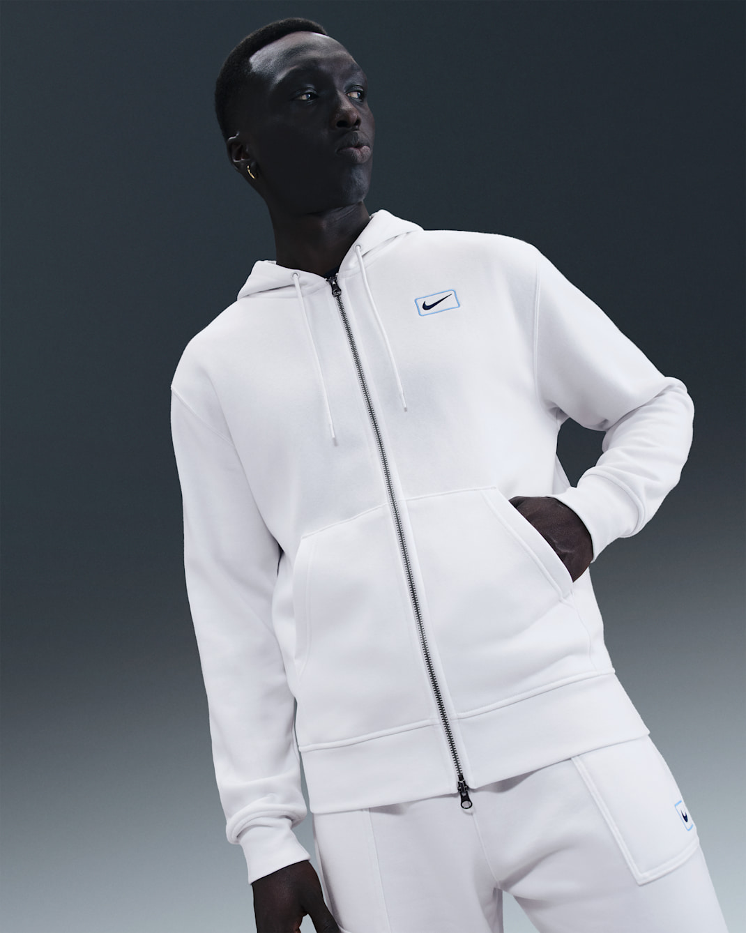 Nike Sportswear Men's Full-Zip Hoodie - Summit White