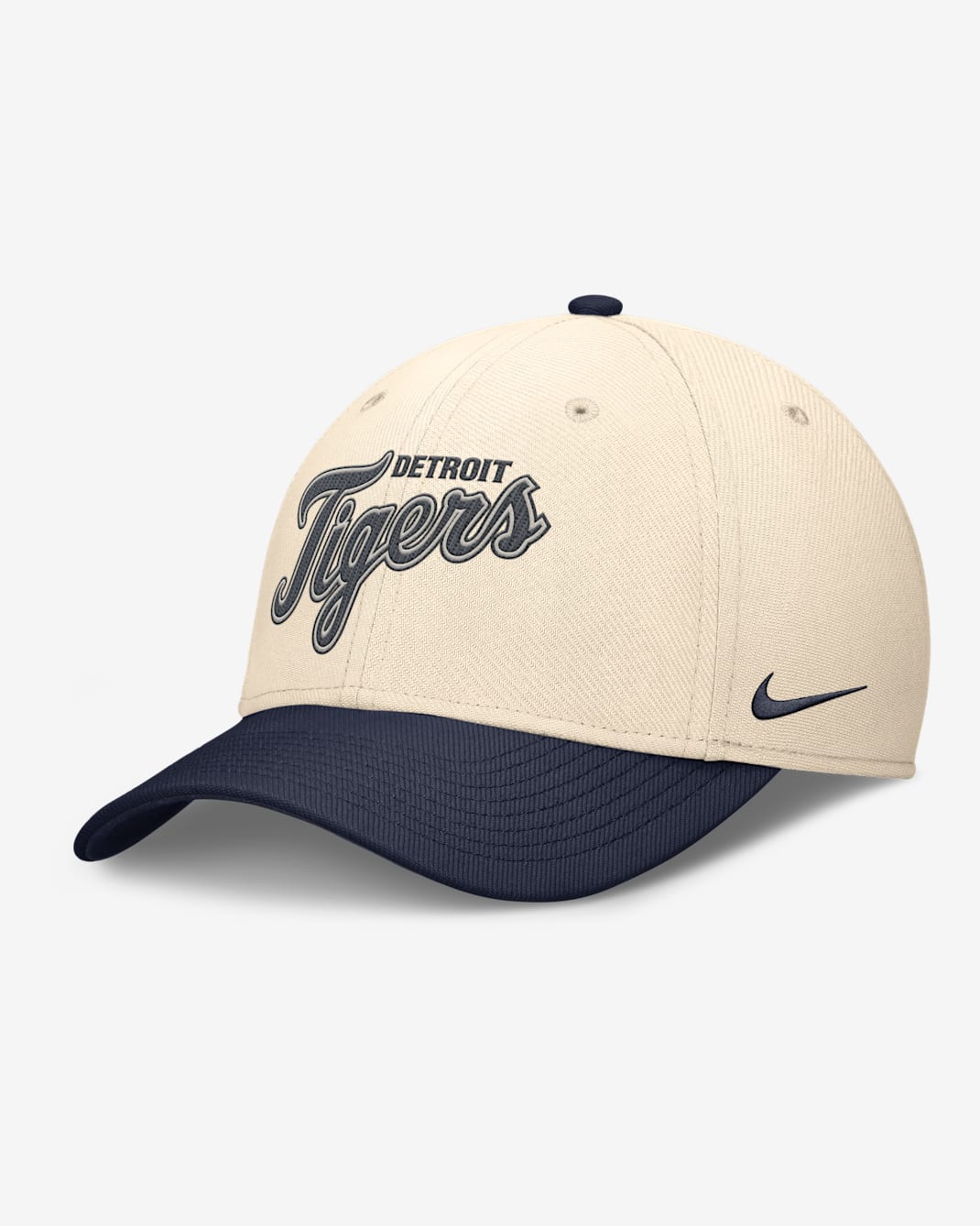 Gorra Nike Dri-FIT de la MLB para hombre Detroit Tigers Statement Rise Swoosh - Natural