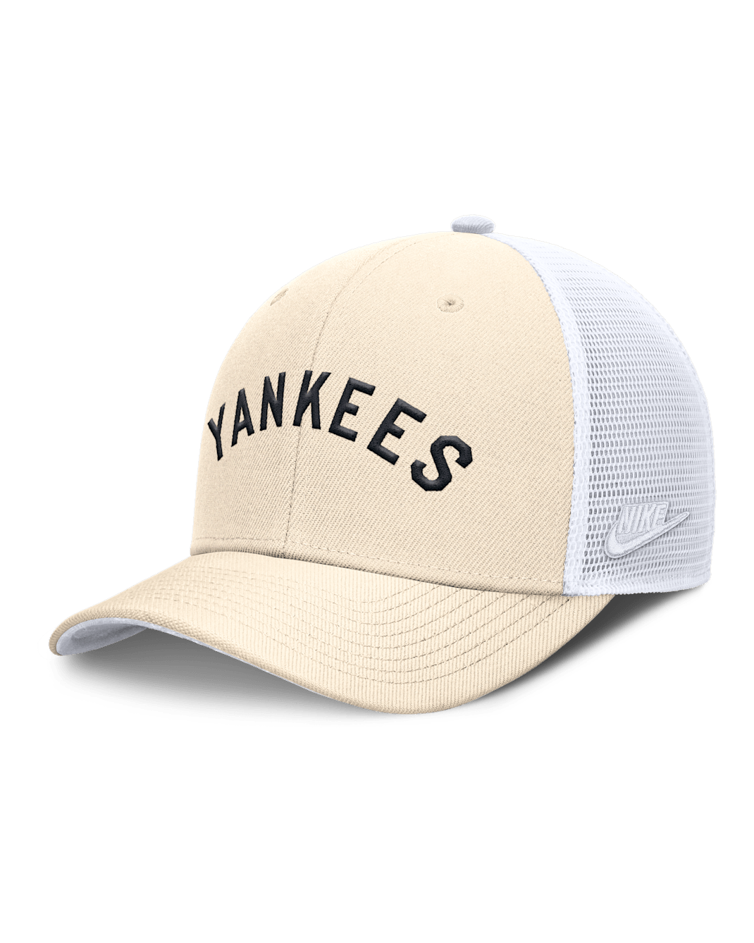 New York Yankees Cooperstown Rise Men's Nike Dri-FIT MLB Trucker Adjustable Hat - Natural