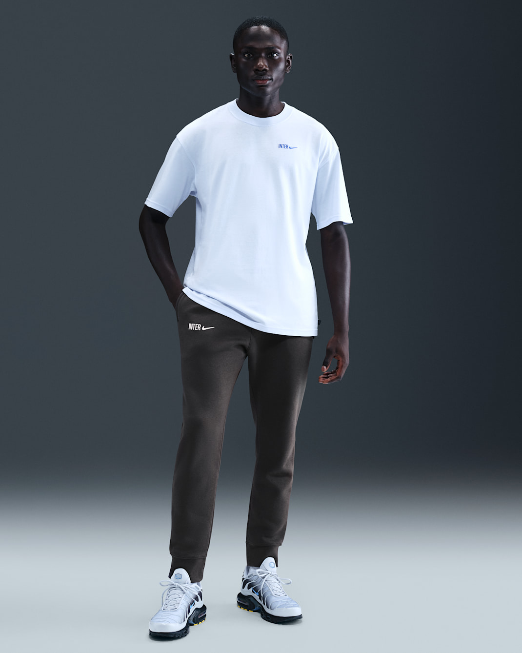 Pantalon de jogging en Fleece Nike Football Inter Milan Club pour homme - Anthracite/Football Grey