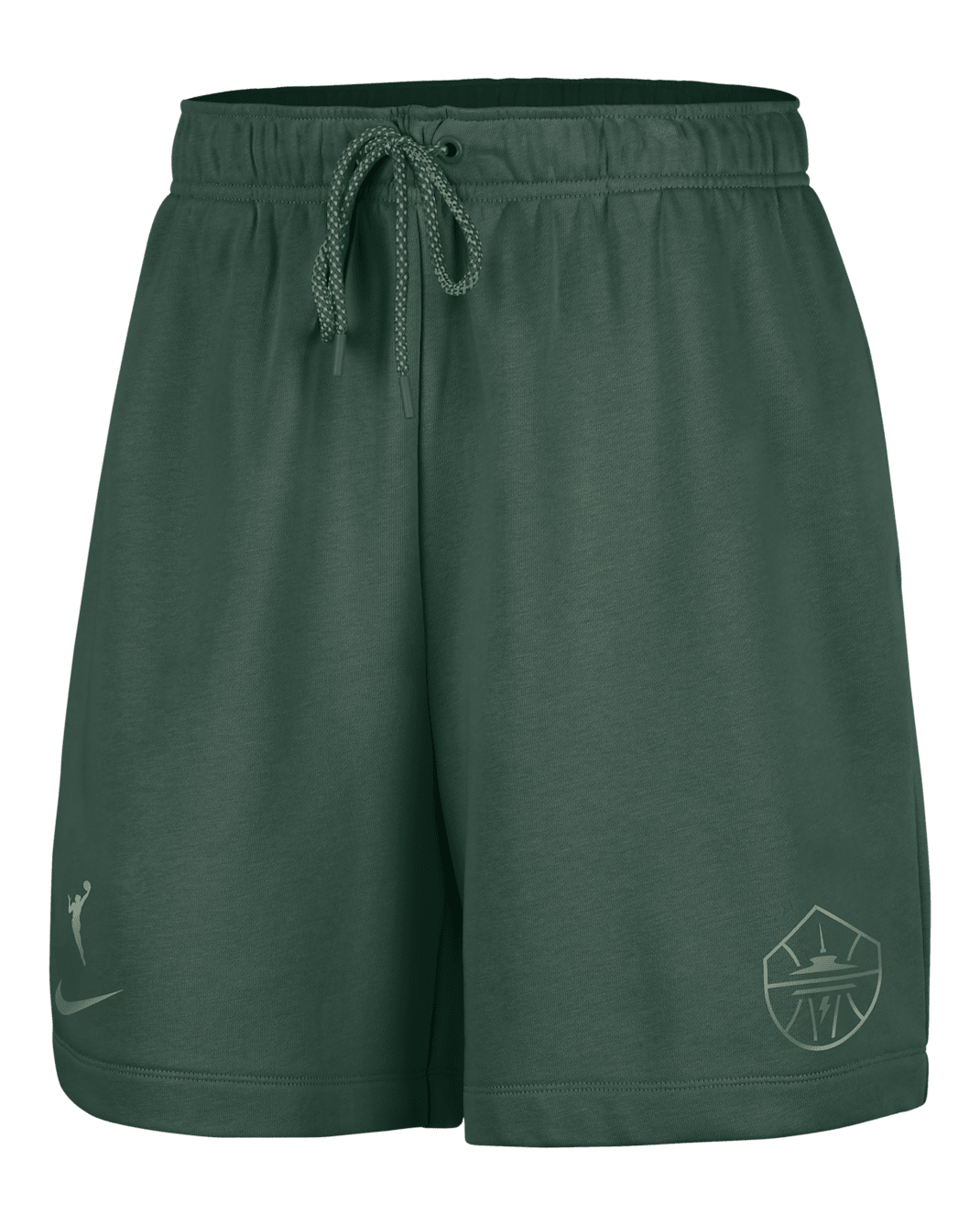 Seattle Storm Women's Nike WNBA 6" Fleece Shorts - Fir/Spiral Sage