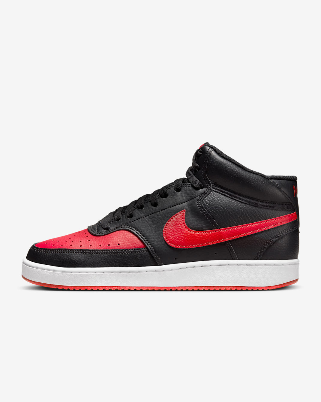Calzado para hombre Nike Court Vision Mid - Negro/Blanco/Rojo universitario