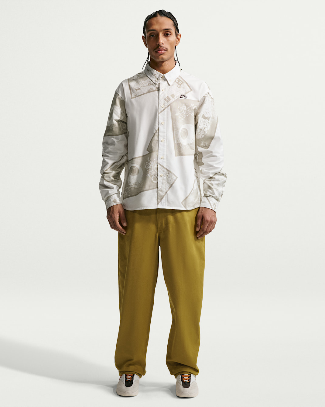 Pánské volné džínové skateboardové kalhoty Nike SB - Peat Moss