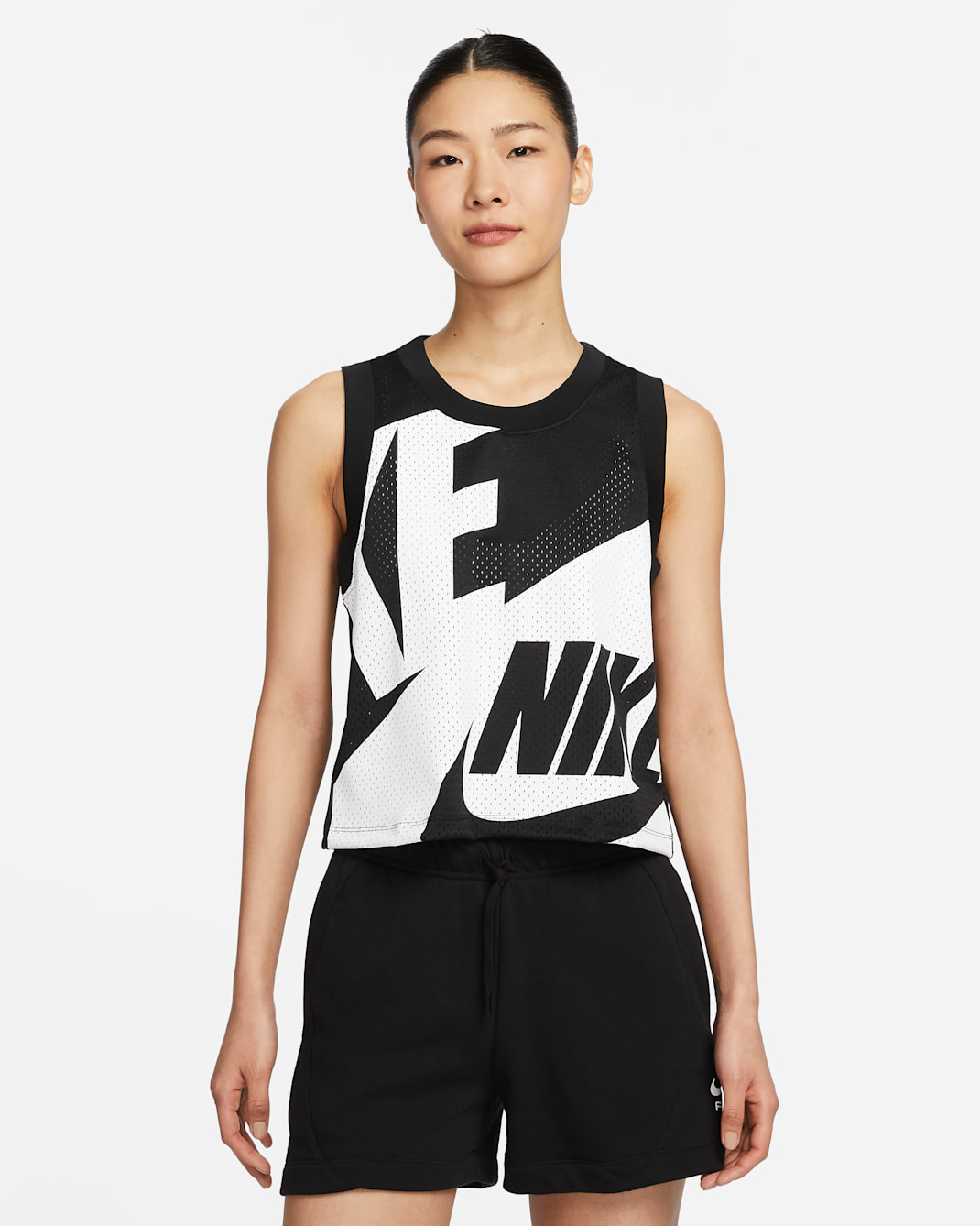 Nike Air Women's Mesh Tank Top - Black/White
