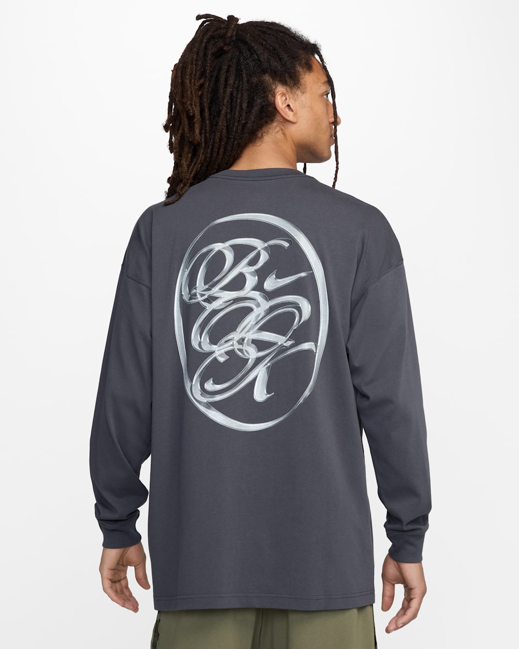 Devin Booker Men's Long-Sleeve Basketball T-Shirt - Anthracite