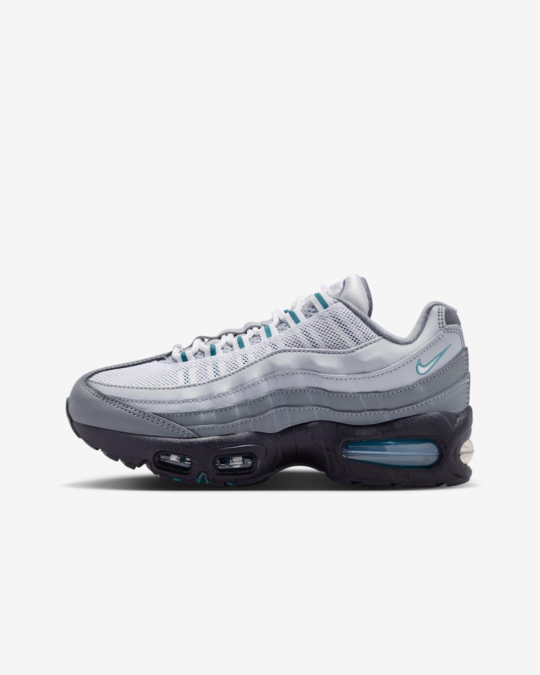 Nike Air Max 95 Schuh (ältere Kinder) - Cool Grey/Mineral Teal/Wolf Grey/Photon Dust