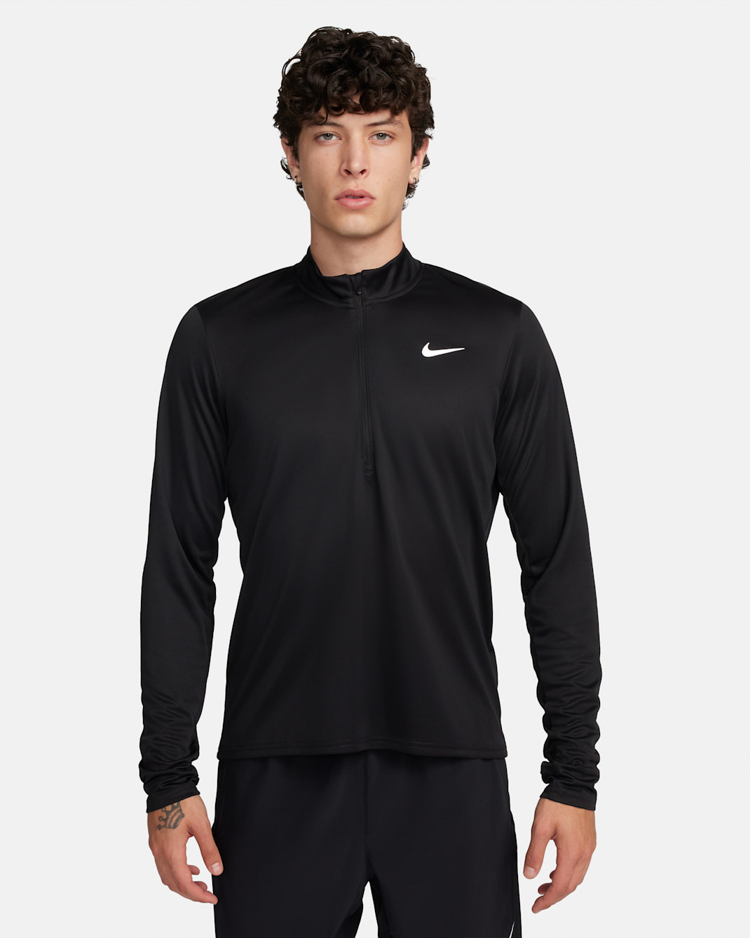 Nike Pacer Dri-FIT-Laufoberteil mit Halbreißverschluss für Herren - Schwarz