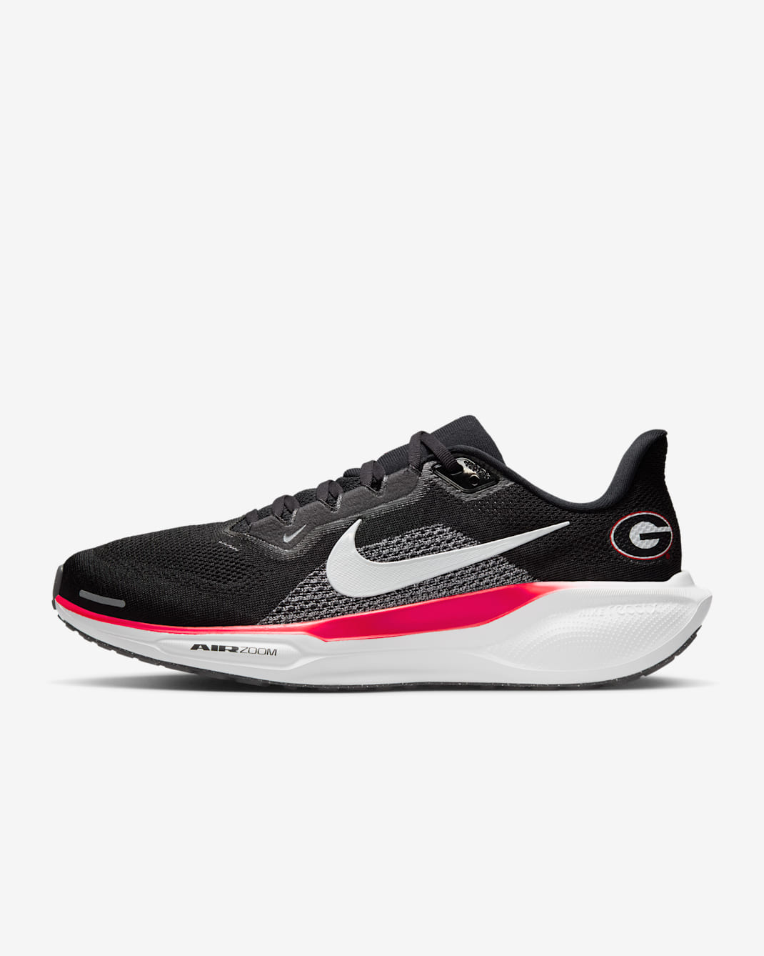 Georgia Pegasus 41 Men's Nike College Road Running Shoes - Black/University Red/White