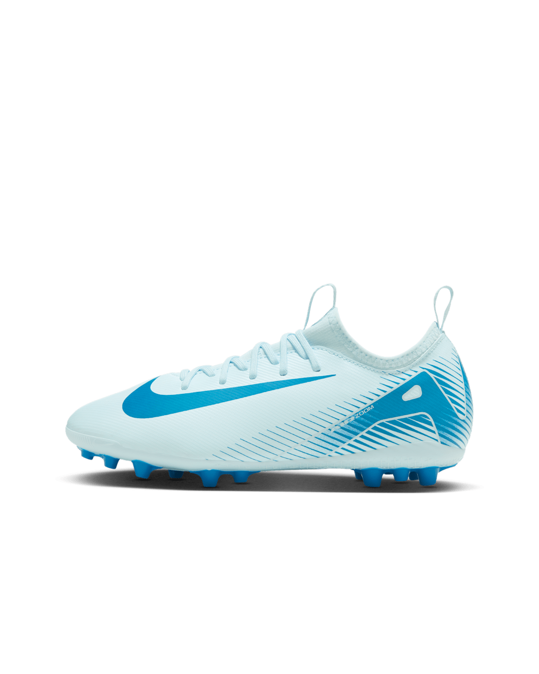 Nike Jr. Mercurial Vapor 16 Academy műgyepre készült, alacsony szárú futballcipő gyerekeknek/nagyobb gyerekeknek - Glacier Blue/Blue Orbit