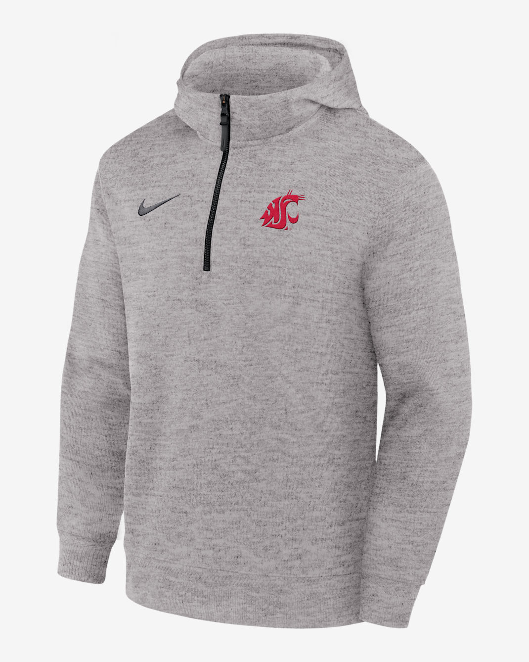 Washington State Cougars Nike NCAA Men's Basketball Coaches' Pullover Hoodie - Medium Grey