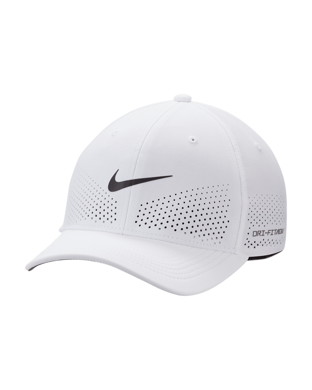 Nike Dri-FIT ADV Rise Structured SwooshFlex Cap - White/Anthracite/Black