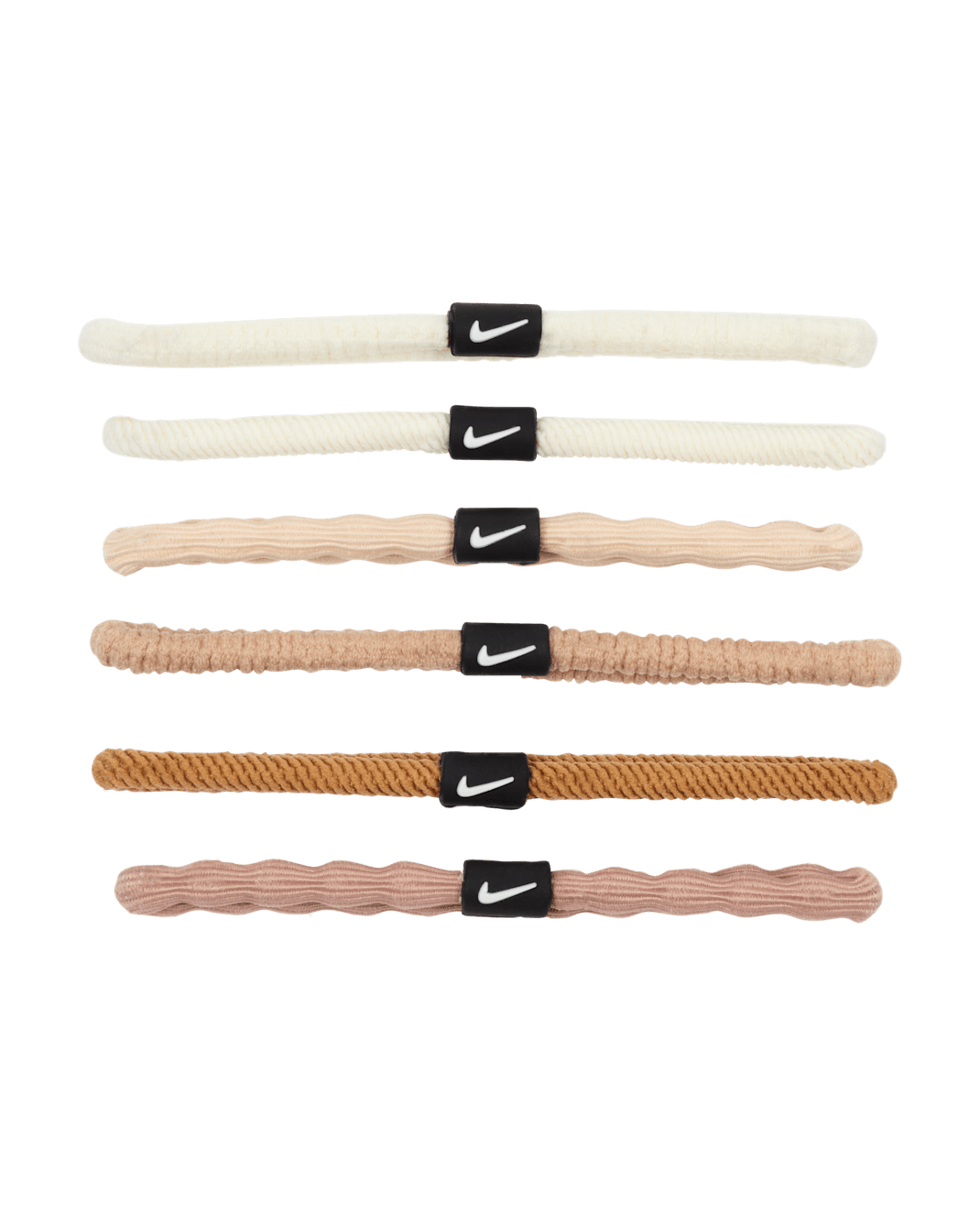 Nike Flex Hair Ties (6 Pack) - Hemp