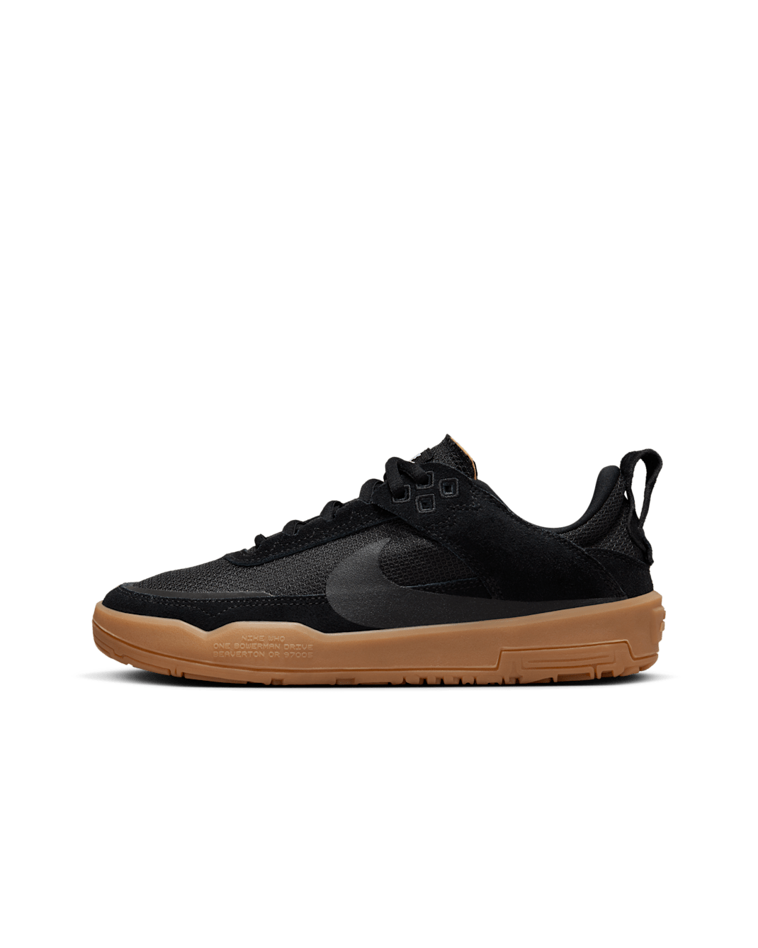 Nike SB Day One Skateboardschuh (ältere Kinder) - Schwarz/Gum Light Brown/Weiß/Schwarz