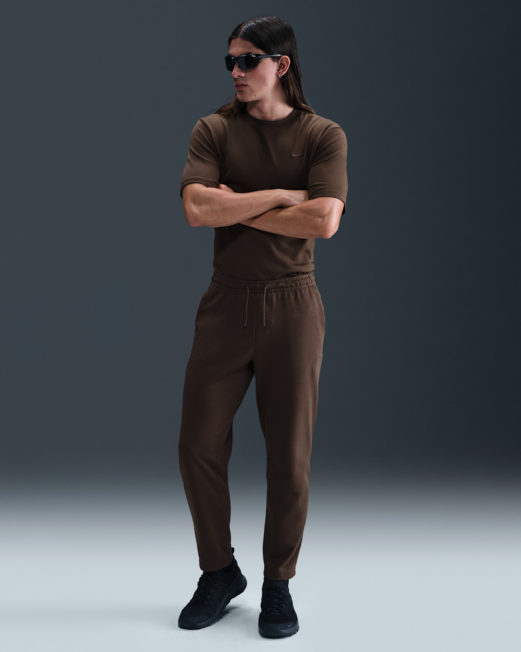 Nike Primary Fleece Men's Dri-FIT UV Tapered Performance Pants - Baroque Brown/Baroque Brown