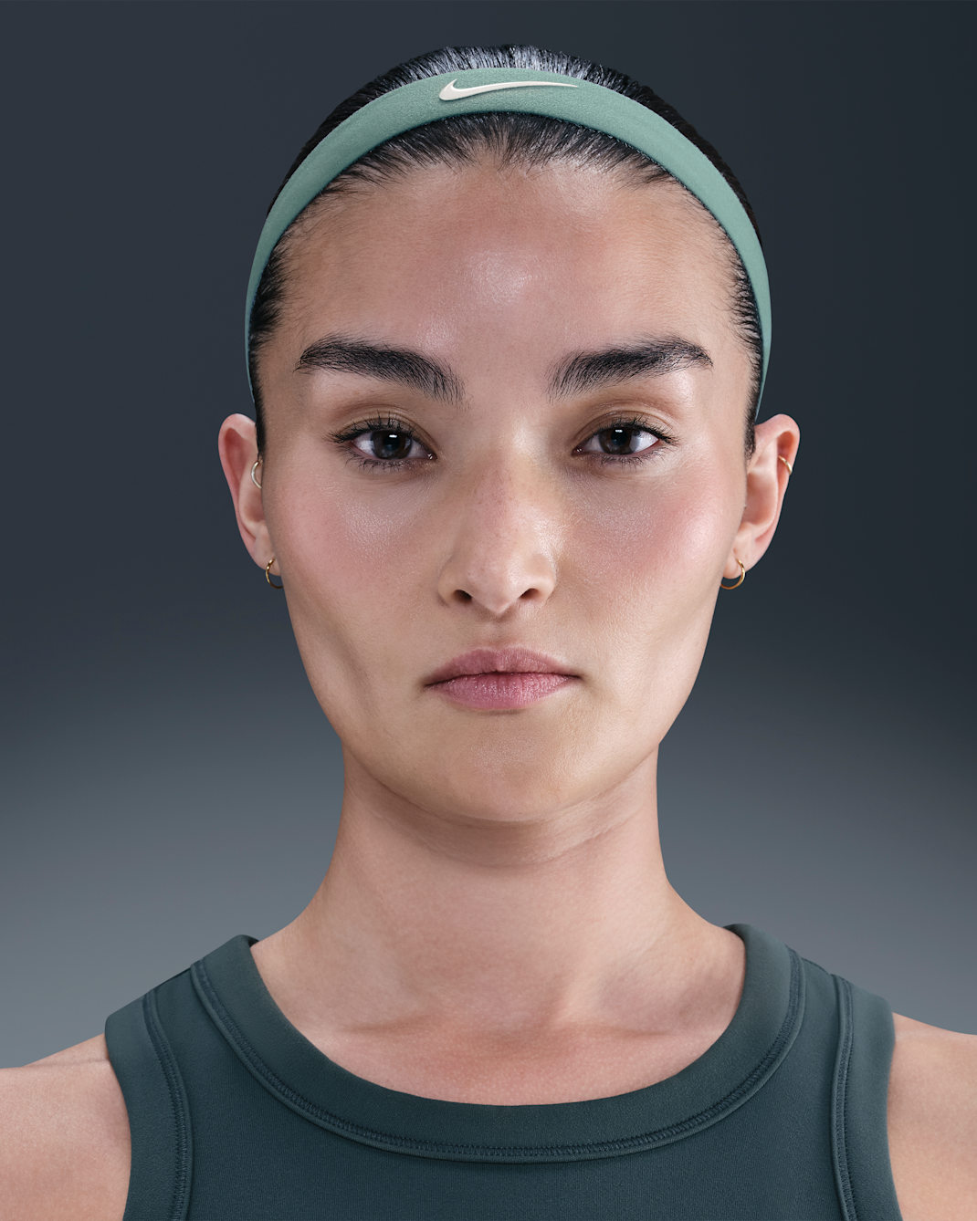 Opaska na głowę Nike Flex (2 szt.) - Cannon/Mint Foam/Biel